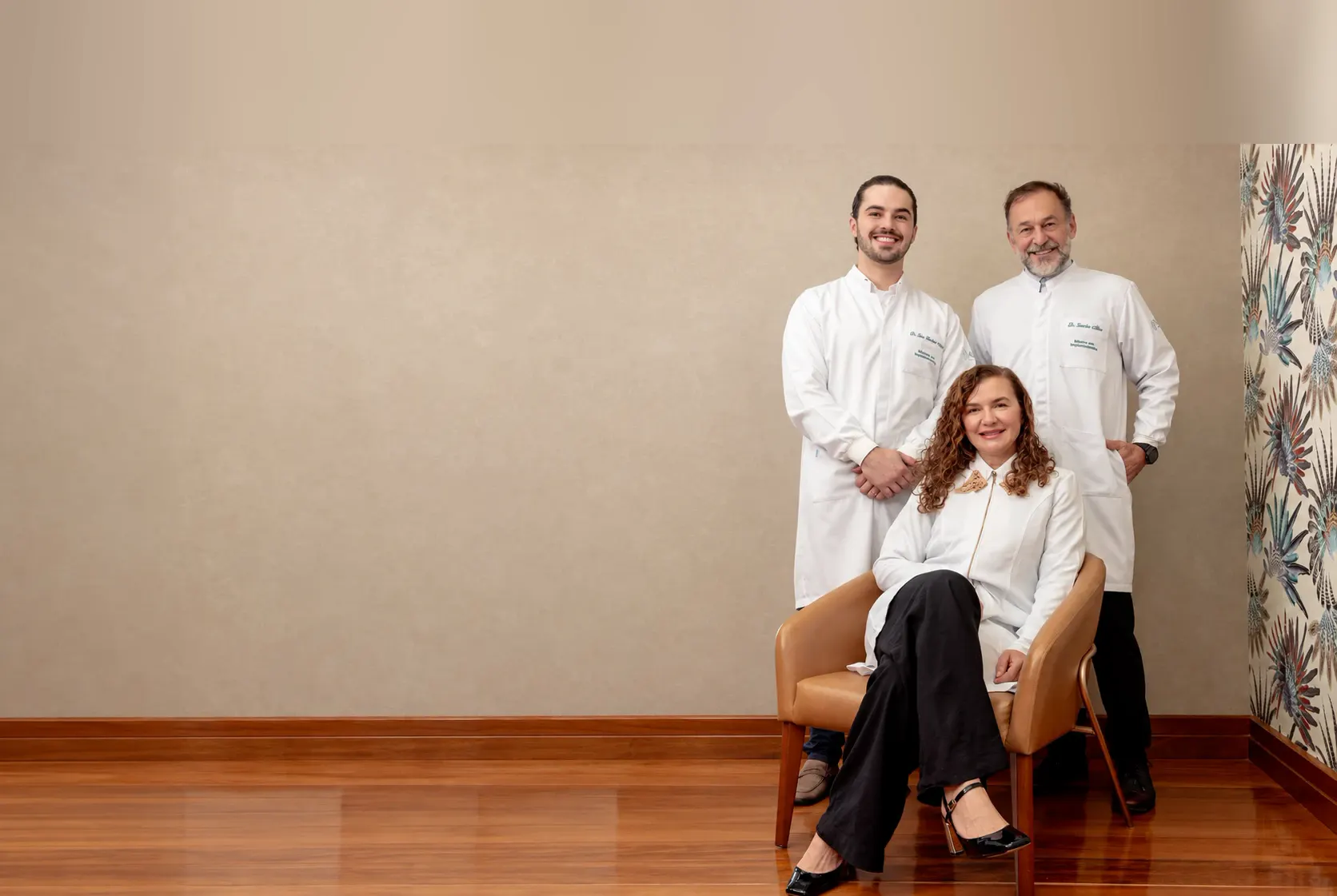 Dr. João Henrique Alérico, Dr. Francisco Alérico e Dra. Elaine Scotti Alérico